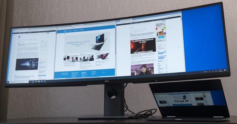 Dell U4919DW review: ultra-wide 49-inch curved screen monitor