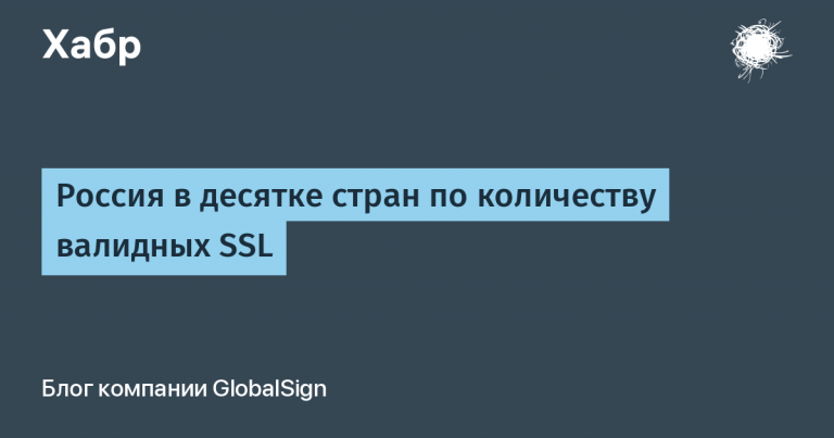 Russia is in the top ten countries by the number of valid SSL