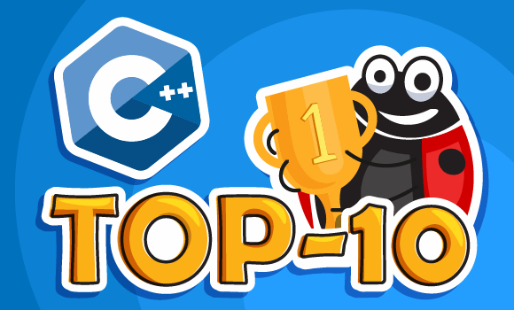 Top 10 errors in C ++ projects in 2020