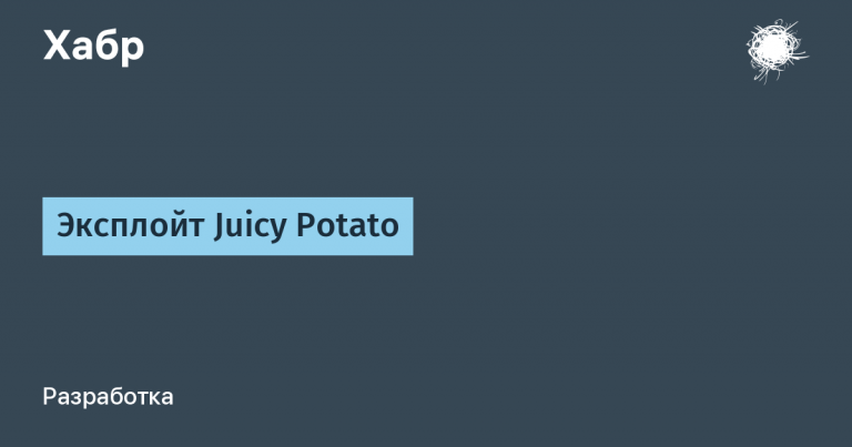 Juicy Potato exploit