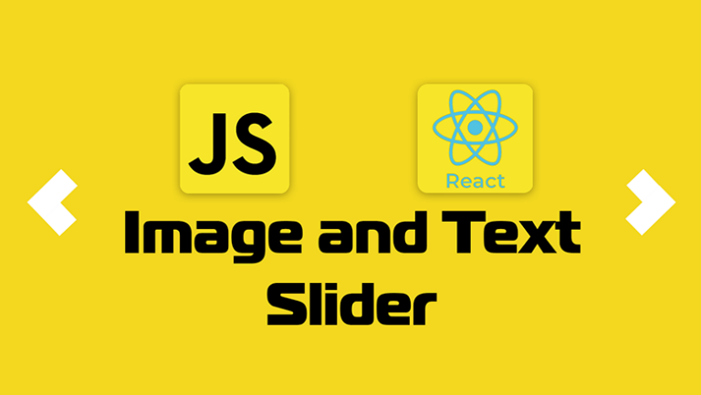 Create a slider with an image and text in React.js from scratch and optimize