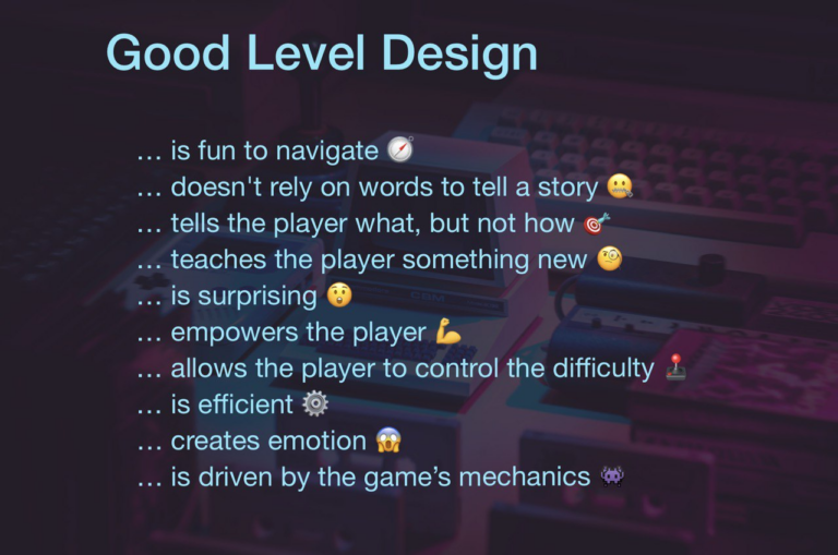 10 principles of good level design