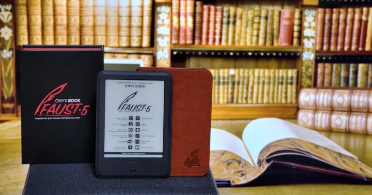 review of the new electronic E-Ink reader Onyx Boox Faust 5