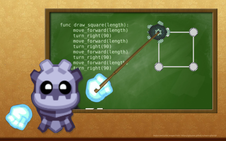 “Robot – Gobot” or learning the basics of video game programming in Godot