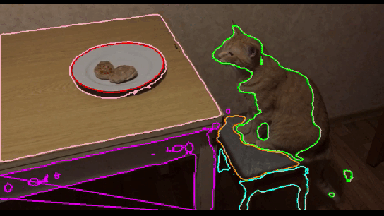 Semantic segmentation based on the U-Net architecture and determination of the distance between objects