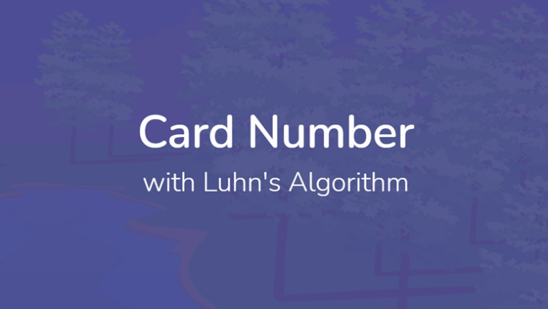 Generation and validation of numbers using the Luhn algorithm