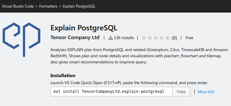Plugin for analyzing PostgreSQL plans in VS Code, and its development